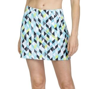 Tail Ladies Elevation 18" Pull On Golf Skorts Blue & Green Size XL
